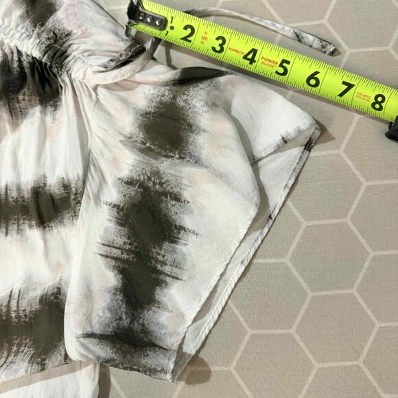 NWOT Grey & Gray tunic dolman woven ruched shoulder detail top SIZE MEDIUM - Picture 8 of 9